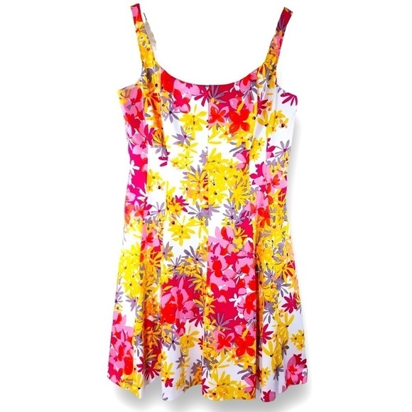 JONES WEAR Vintage Bold Floral Cotton Flowy Sundress Woman’s Plus Size 16 - Picture 9 of 16